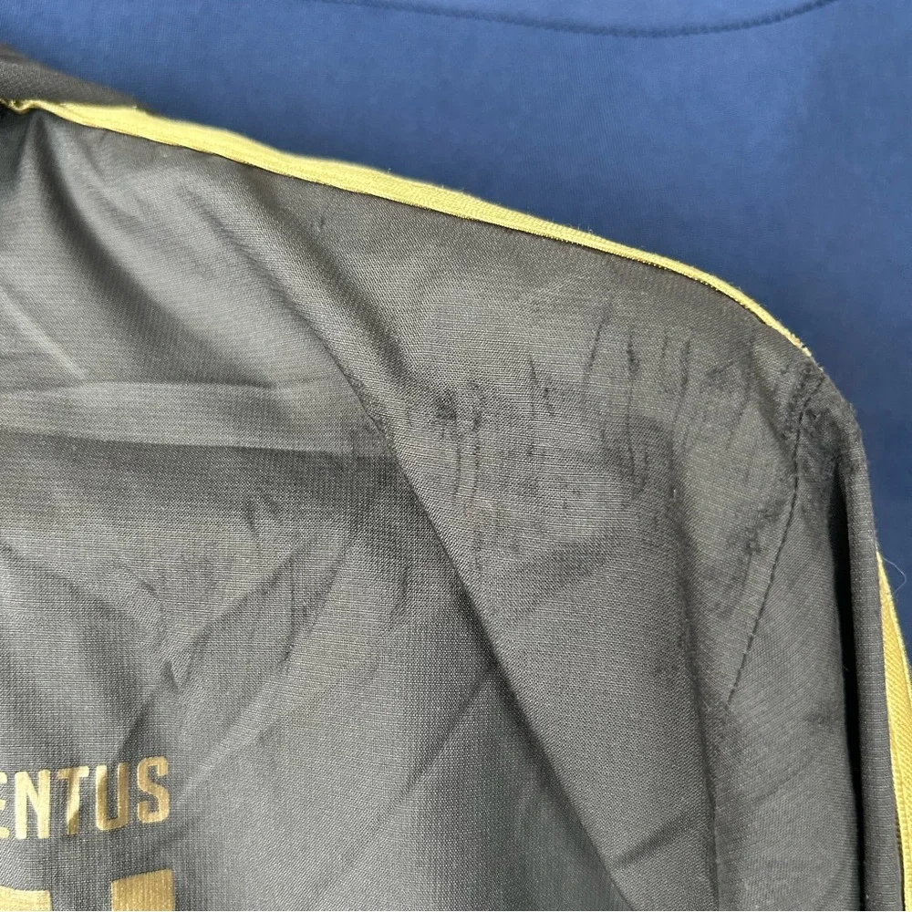 Adidas‎ Men's Black and Gold Juventus Windbreaker